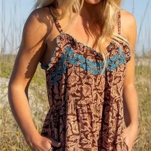 Natural Life Harley Embroidered Jumpsuit